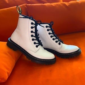 White Dr. Martens size 7
